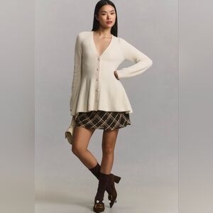 Maeve Hourglass Wool Blend Cardigan L